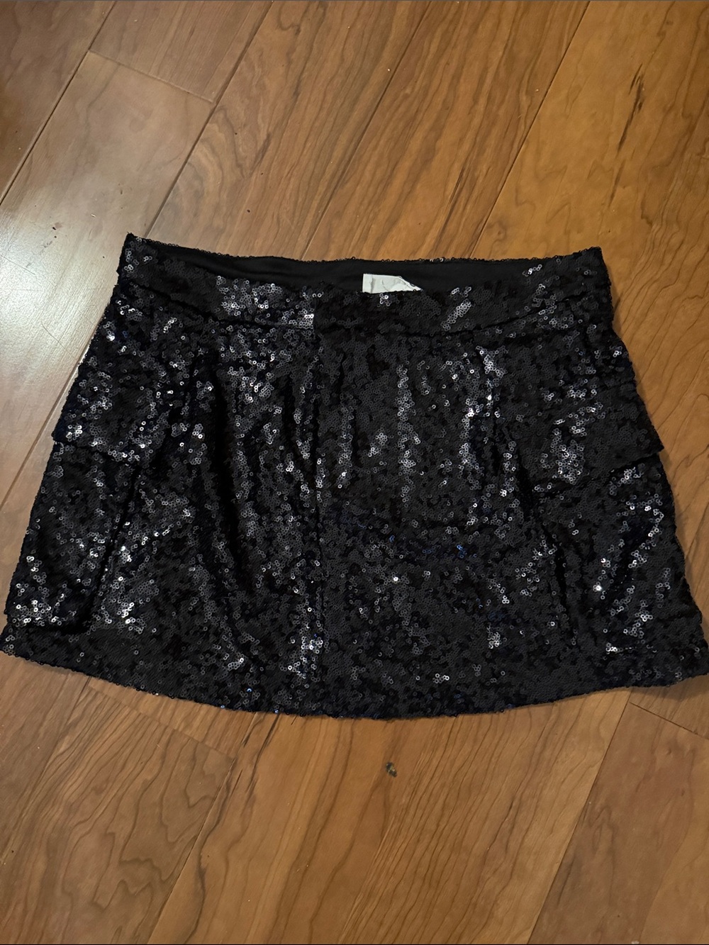 Madden Girl Black Sequin Mini Skirt